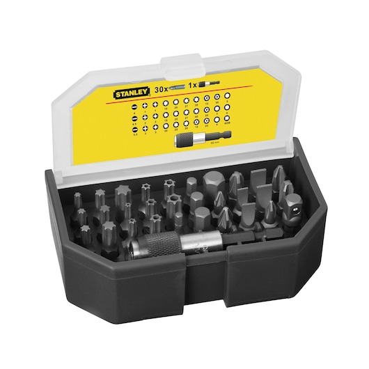 Set de șurubelnițe mixte STANLEY®, 31 bucăți 25 mm SL, PH, PZ, T, TT, hexagonale