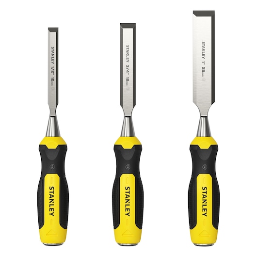 Daltă pentru lemn STANLEY Dynagrip 3 buc. Set - 12, 18, 25 mm