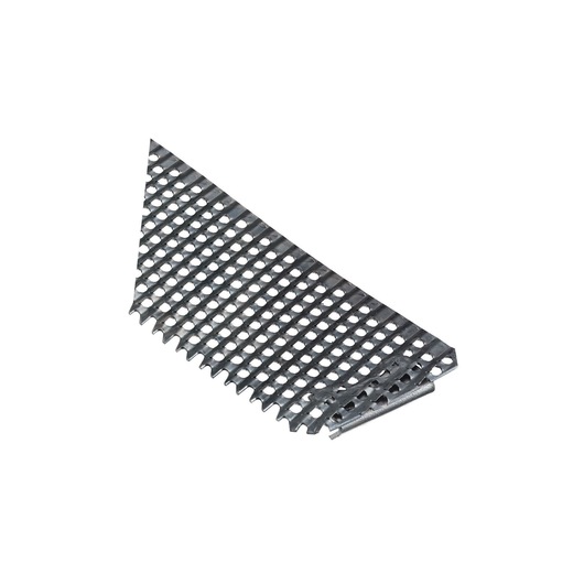 STANLEY 5-21-293 replacement metal planer blade with grid pattern, angled view, isolated on white background.