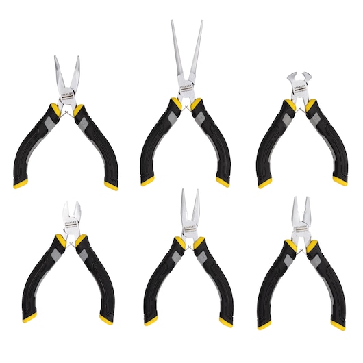Set de mini-clești pentru electrician STANLEY® FATMAX®, 6 buc.