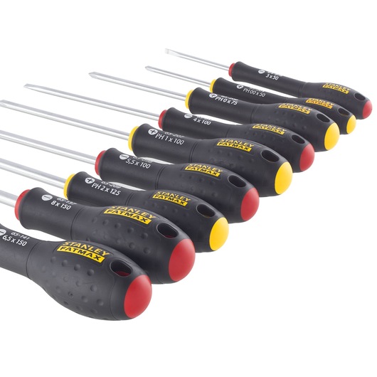 Set de șurubelnițe paralele, evazate, Phillips STANLEY® FATMAX®, 10 buc.
