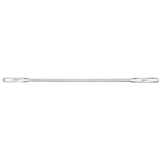 STANLEY FMMT13069-0 double ended flat pry bar in silver, photographed from the side on white background.