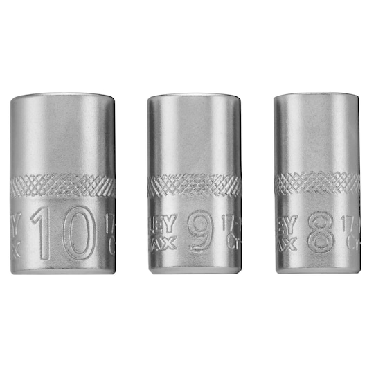 Trusă de chei tubulare STANLEY® FATMAX® 1/4 in. 8-9-10 mm