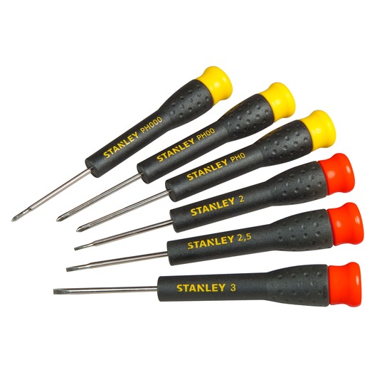 Set de șurubelnițe de precizie STANLEY®, 6 buc.