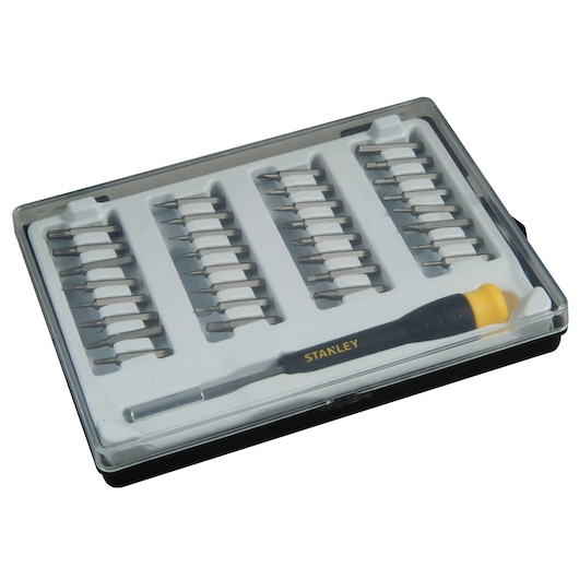 Set de șurubelnițe de precizie hexagonale STANLEY®, 32 buc.