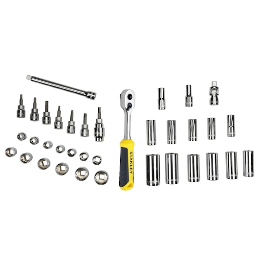 Modul de chei tubulare STANLEY® TRANSMODULE SYSTEM™ de 3/8 in., 36 buc.