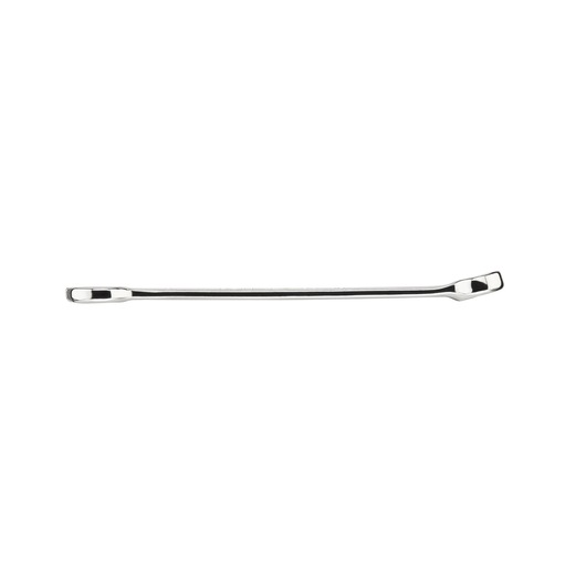 STANLEY STMT95787-0 chrome double box-end wrench, tool category, side angle on white background.